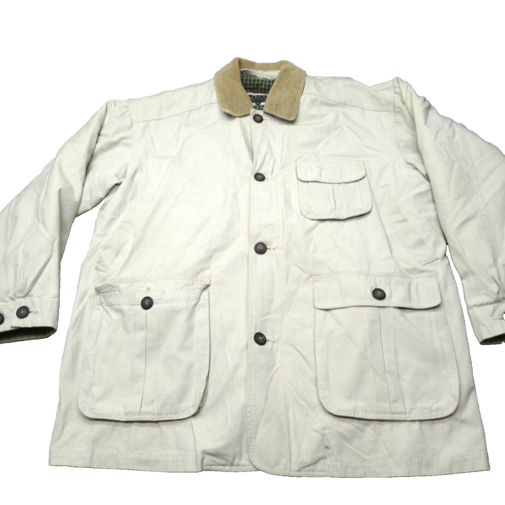 NEO Northeast Outfitters Jacket Mens Large Cream Chore Removable Liner VTG